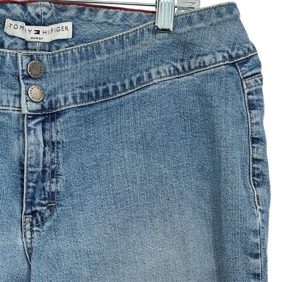 Tommy Hilfiger VTG Hipster Bootcut Jeans Women SZ 14 Blue Classic Retro Denim - Picture 5 of 11